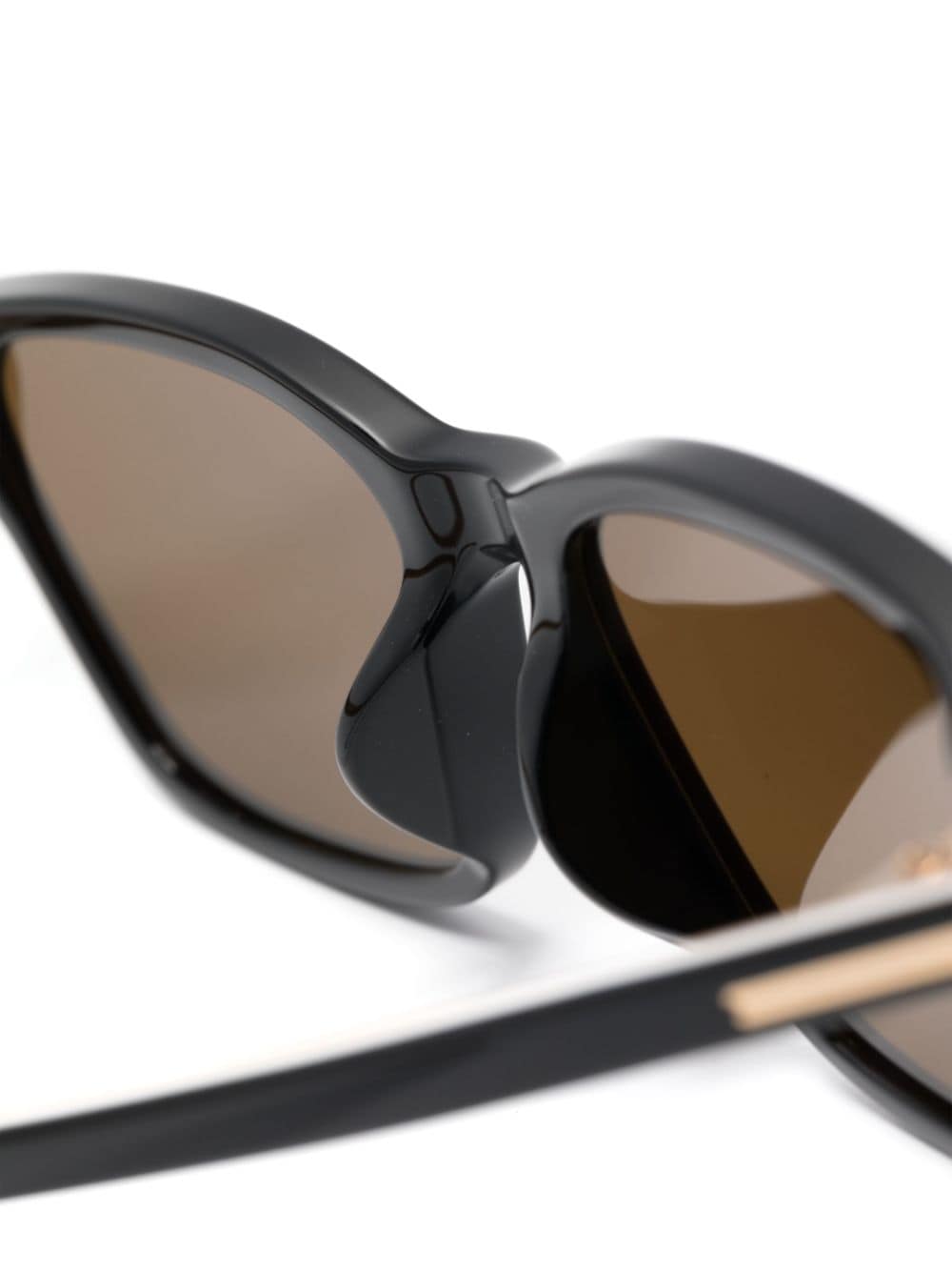 Shop Hugo Boss Rectangle-frame Tinted Sunglasses In Black