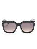 BOSS oversized square-frame sunglasses - Black