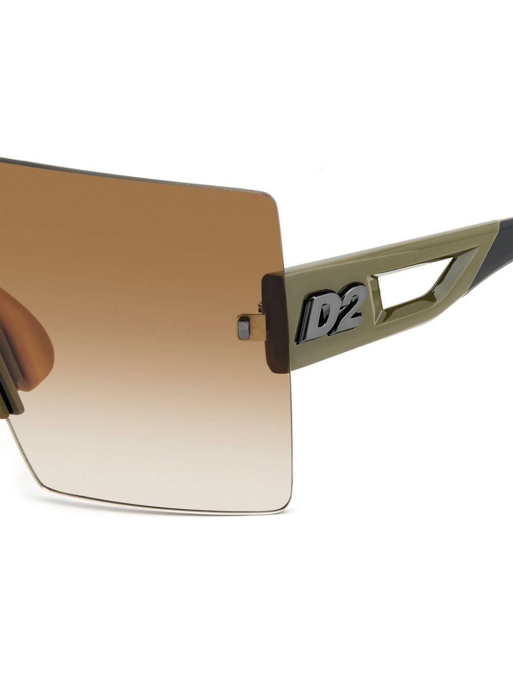 Shop Dsquared2 Hype Oversize-frame Sunglasses In Brown