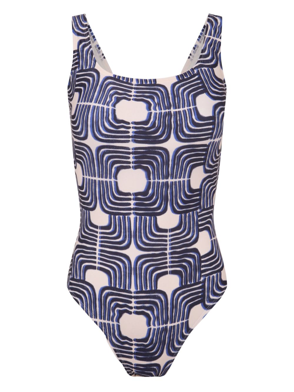 Lenny Niemeyer Paros-print swimsuit - Blue