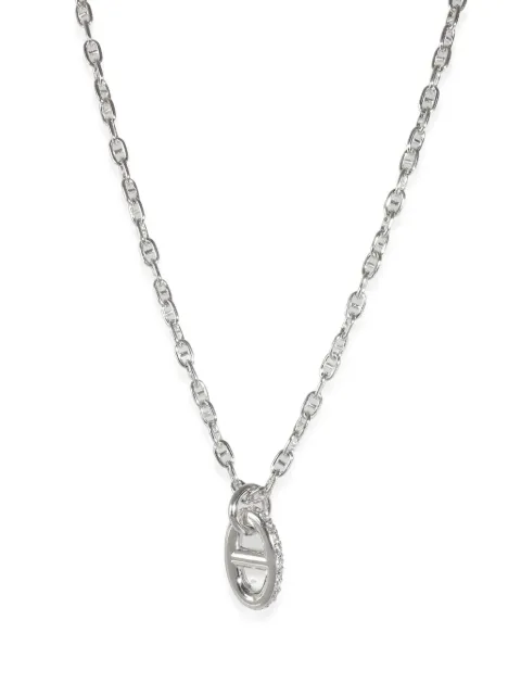 Hermès Pre-Owned 18kt white gold Farandole diamond necklace
