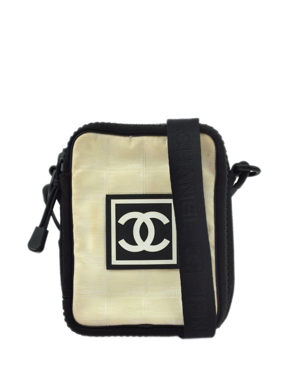 Pre-owned Chanel 2003 Sport Line Crossbody Bag In Neutrals
