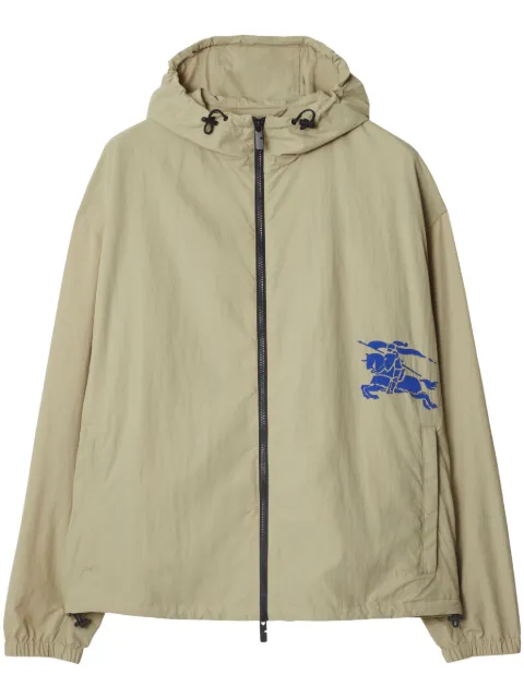 Burberry EDK-appliqué lightweight hooded jacket