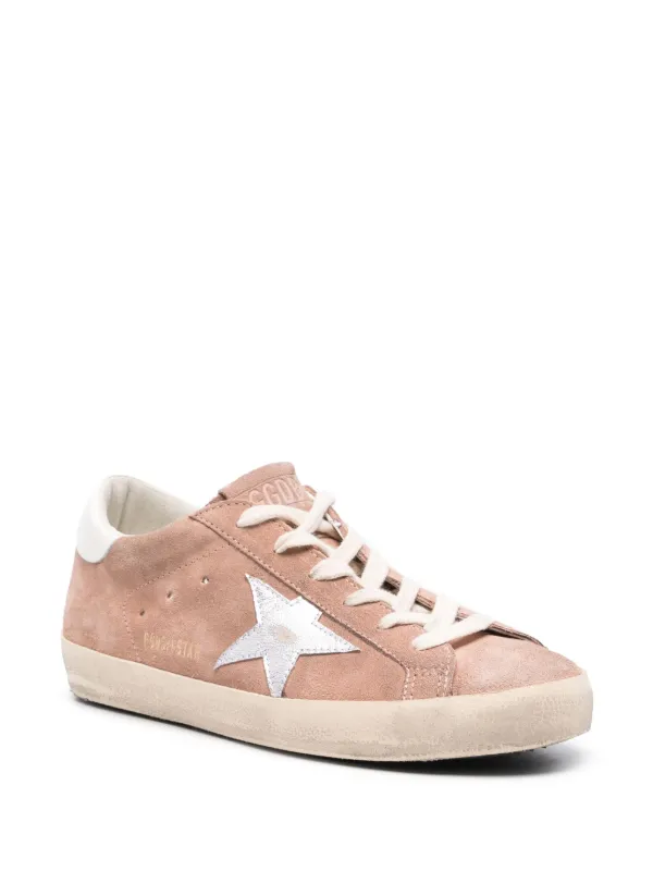 Golden Goose Super-Star Suede Sneakers Pink FARFETCH ID