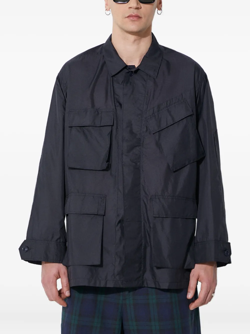 multi-pocket shirt jacket