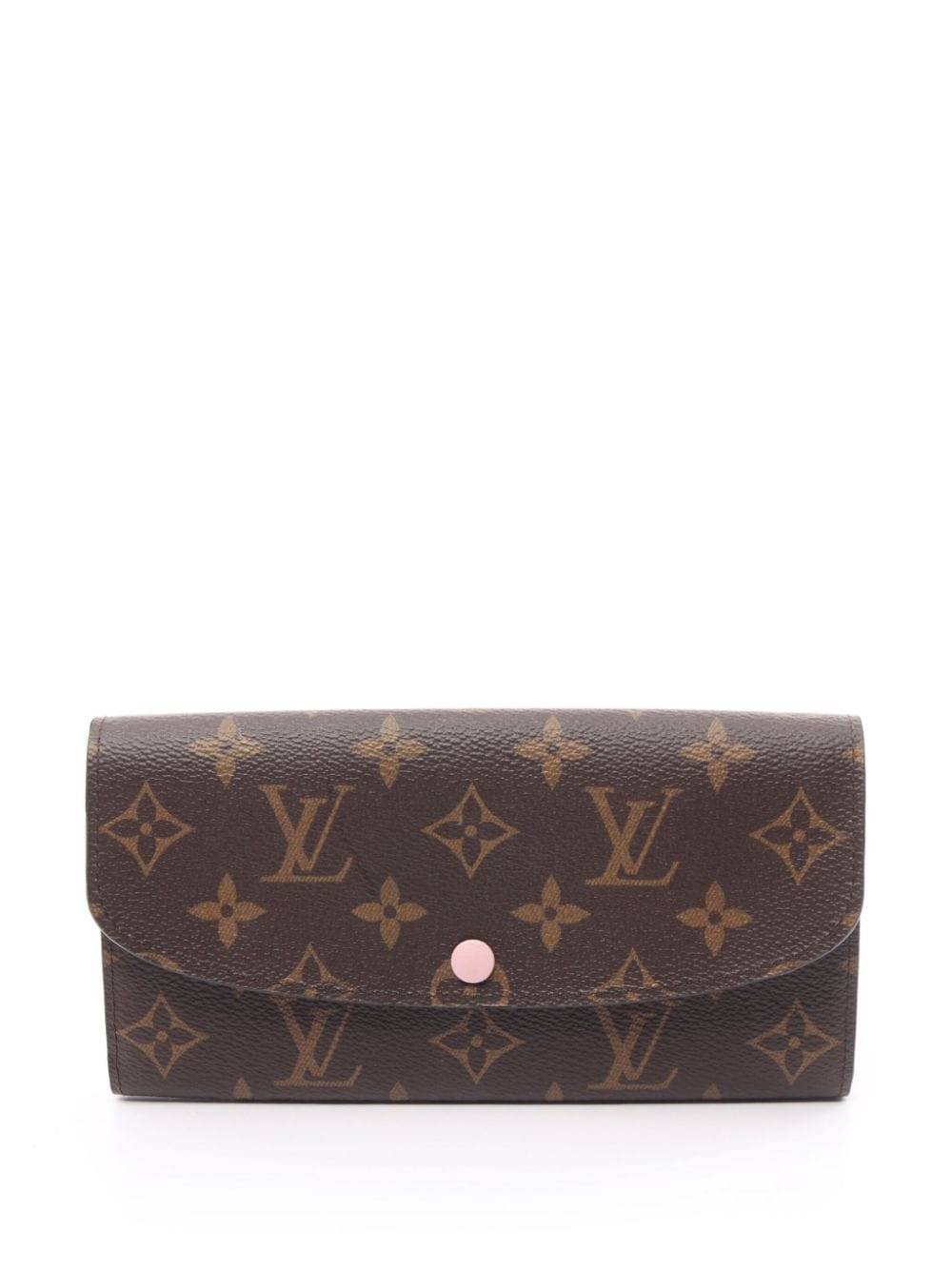 Pre-owned Louis Vuitton 2021 Portefeuil Emily Wallet In Brown