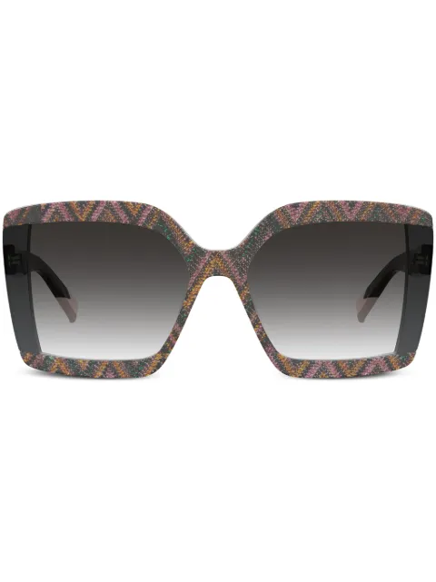 MISSONI EYEWEAR tinted square frame sunglasses