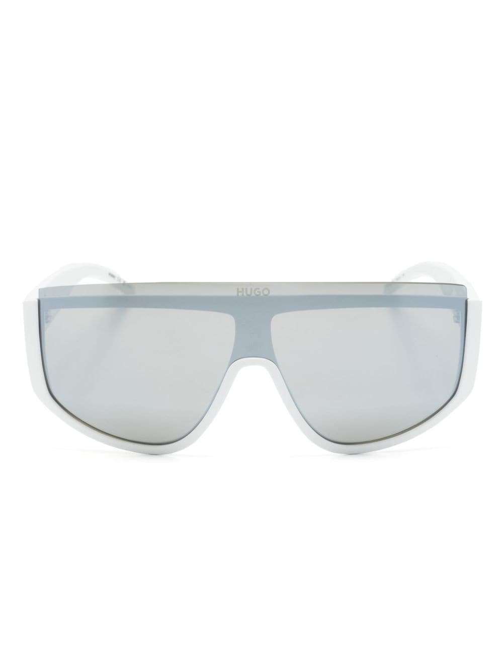 Hugo Shield-frame Sunglasses In White