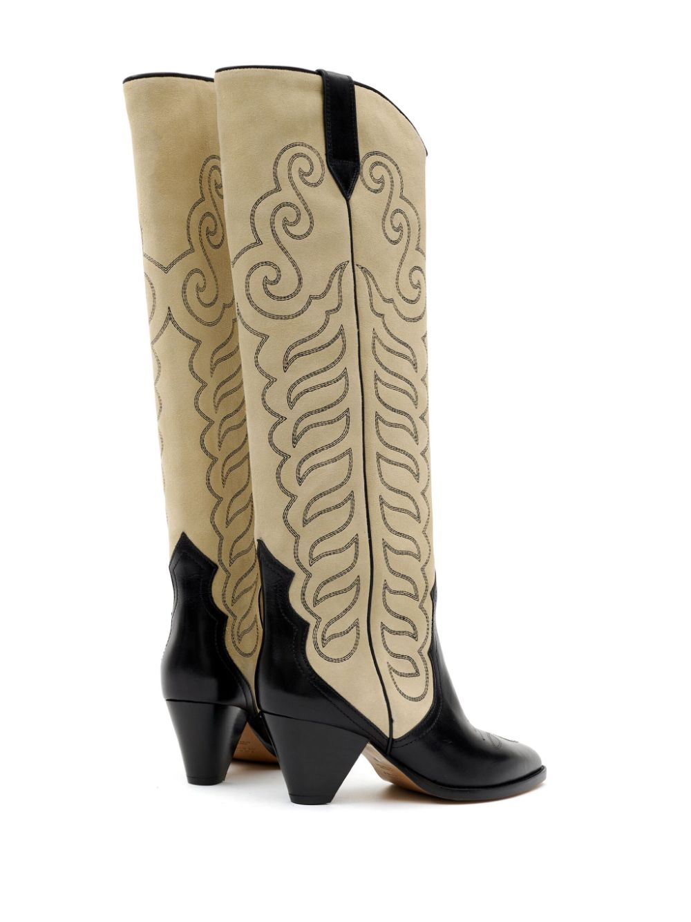 ISABEL MARANT Liela 60mm embroidered leather boots Women