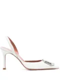 Amina Muaddi Camelia 90mm pumps - White