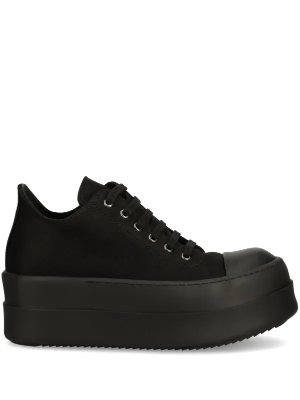 RICK OWENS DRKSHDW ダブルバンパー ハイカット スニーカー 黒 RICK OWENS DRKSHDW - 【25SS】ダブルバンパー ハイカット