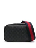 Gucci GG Supreme leather messenger bag - Black