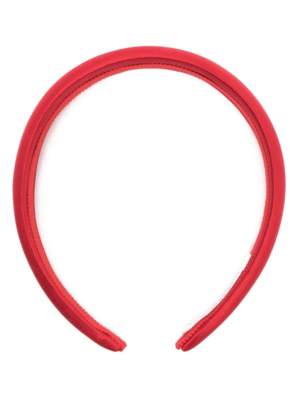 Jennifer Behr Padded Satin Hair Band In Red