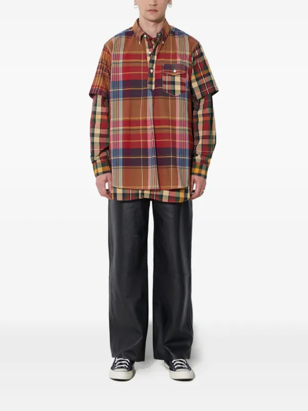 Engineered Garments チェック シャツ | レッド | FARFETCH JP