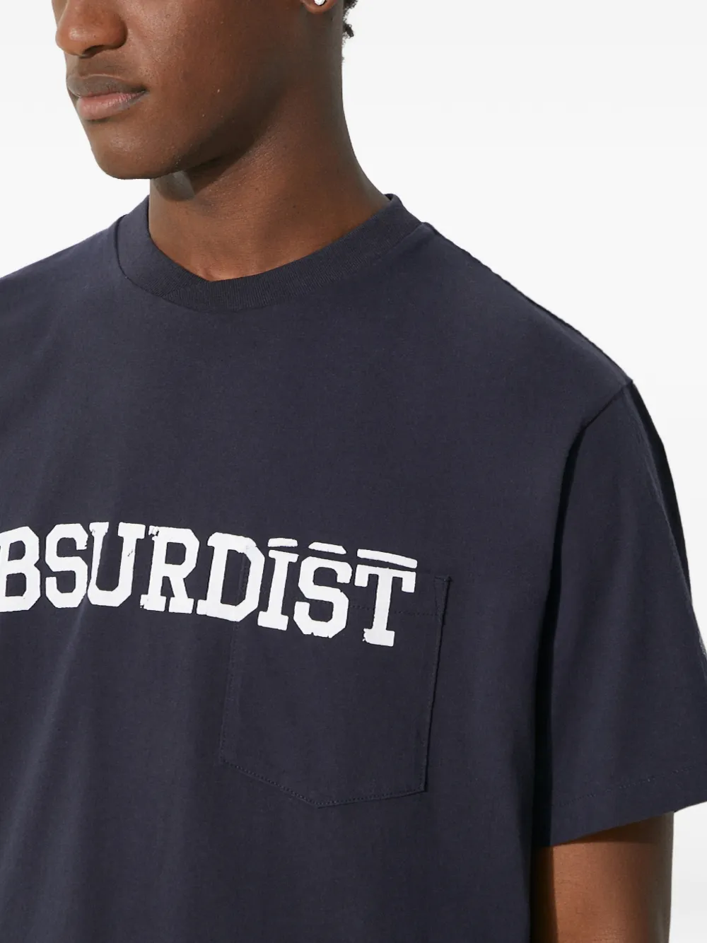  Engineered Garments Pocket Short-sleeve T-shirt - Blue 