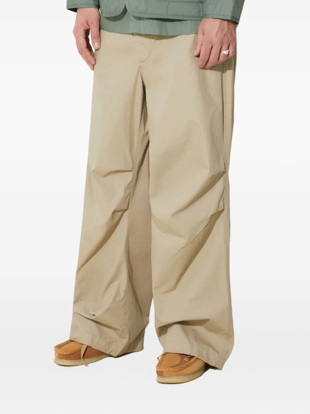 Engineered Garments cotton wide-leg trousers - Beige