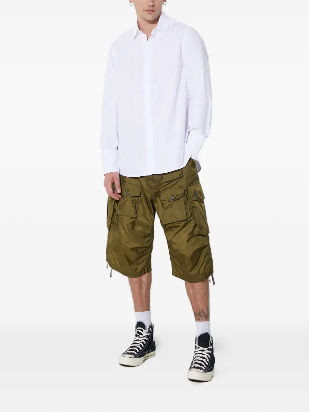 Engineered Garments buttoned cargo shorts | Cargo Shorts | Image 2