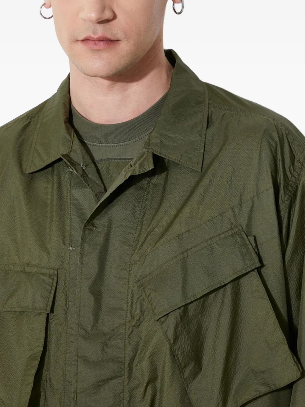 Engineered Garments Pocket Jacket In Green
