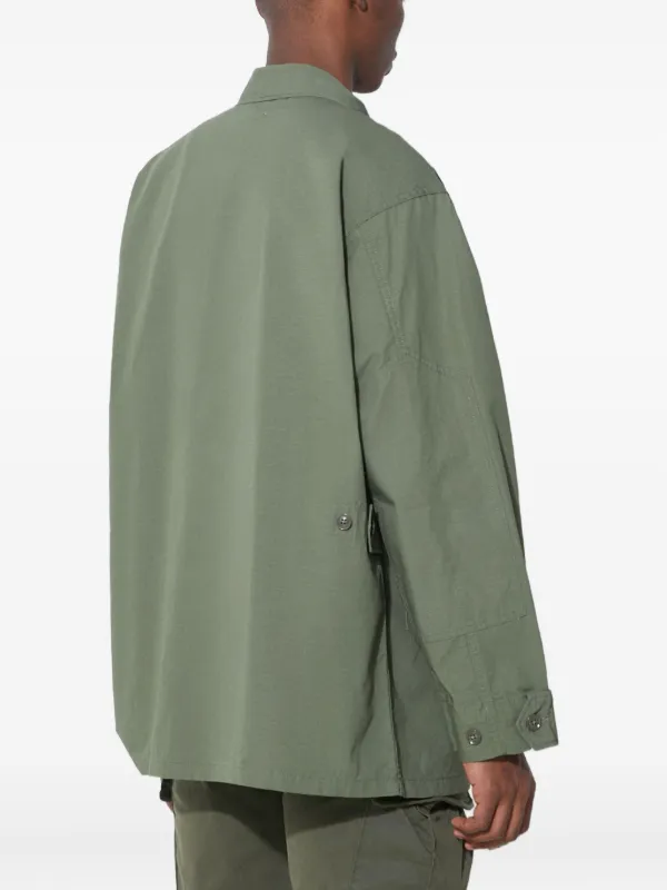 Engineered Garments multi-pocket Shirt Jacket | Green | FARFETCH AO