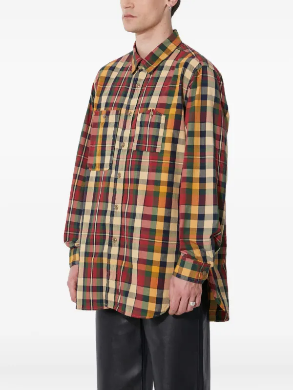 ENGINEERED GARMENTS チェック柄シャツ XL Engineered Garments チェック シャツ | レッド | FARFETCH JP