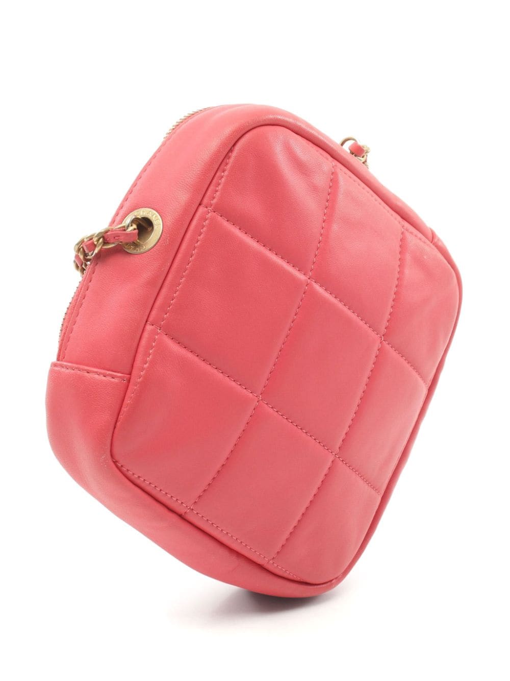 CHANEL Pre-Owned 2020-2021 CC diamond-quilted shoulder bag - Roze