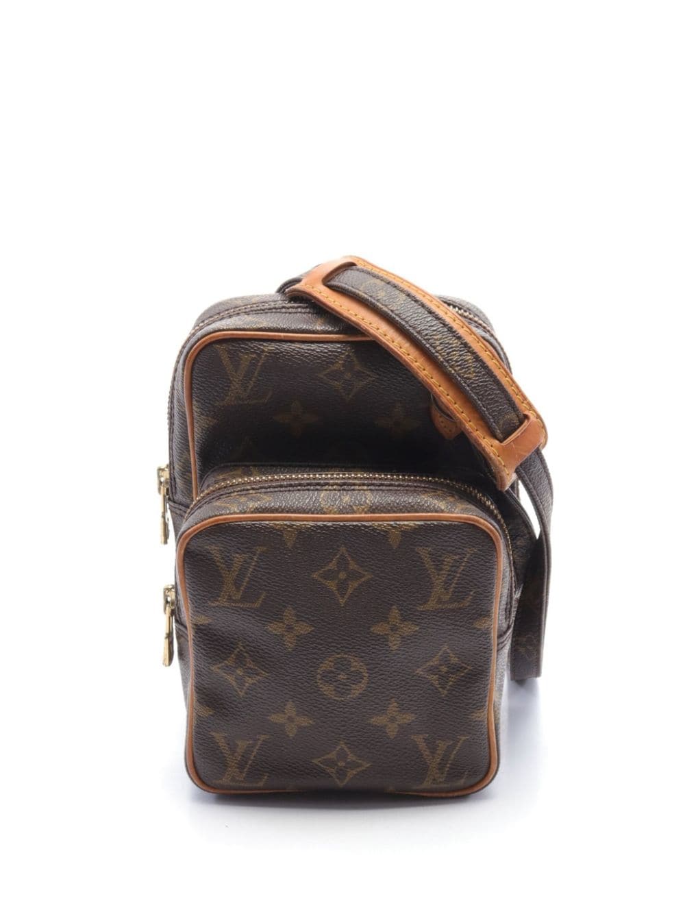Pre-owned Louis Vuitton 1990 Mini Amazon Crossbody Bag In Brown