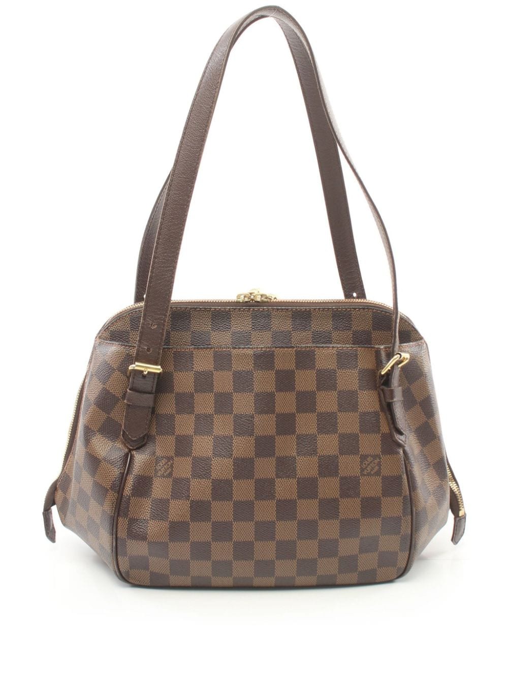 Pre-owned Louis Vuitton 2006 Belem Mm Handbag In Brown
