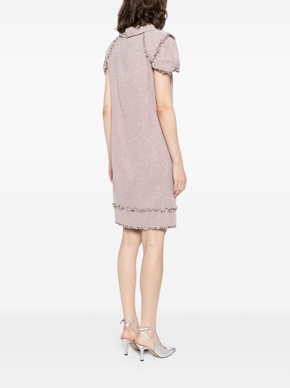 CHANEL 2009 bow-embellished tweed minidress Women