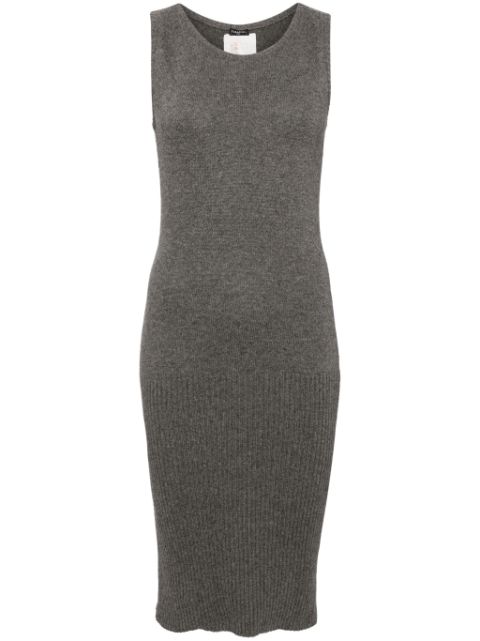 CHANEL 2000 ribbed-trim cashmere dress Women