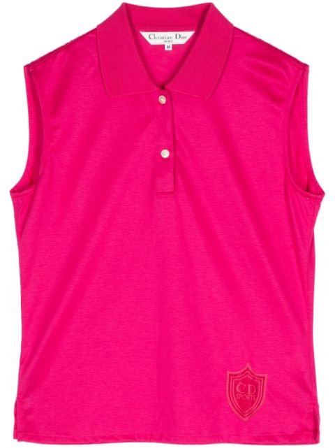 Christian Dior Sports-applique polo top Women