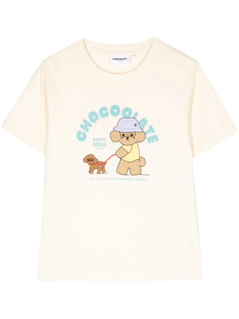 CHOCOOLATE graphic-print cotton T-shirt 