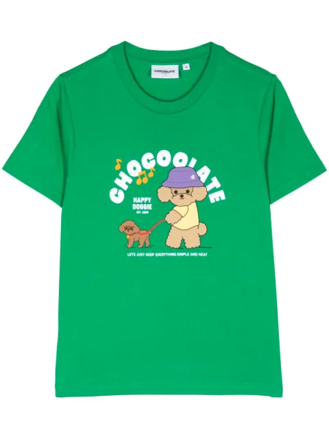 CHOCOOLATE graphic-print cotton T-shirt 