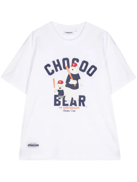 CHOCOOLATE Baseball Bears graphic-print cotton T-shirt