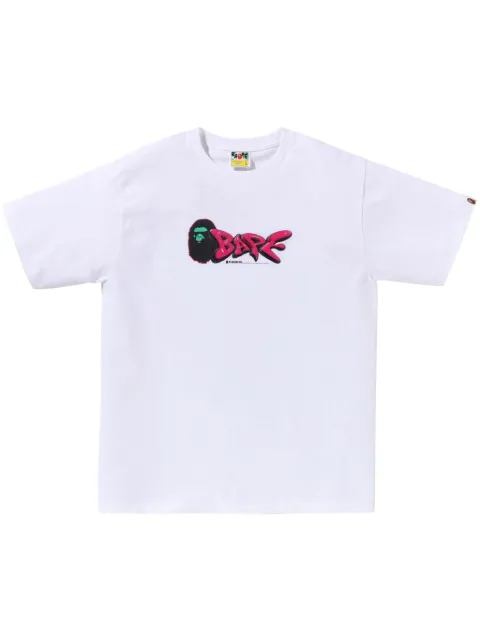 A BATHING APE® logo-print cotton T-shirt