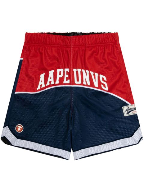 AAPE BY *A BATHING APE mix-print reversible track shorts Men