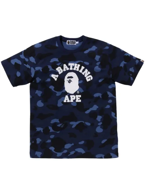 A BATHING APE® camouflage-print cotton T-shirt