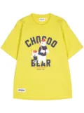 CHOCOOLATE Baseball Bears graphic-print cotton T-shirt - Yellow