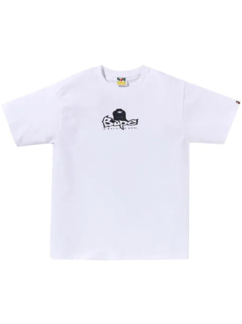A BATHING APE® logo-print cotton T-shirt