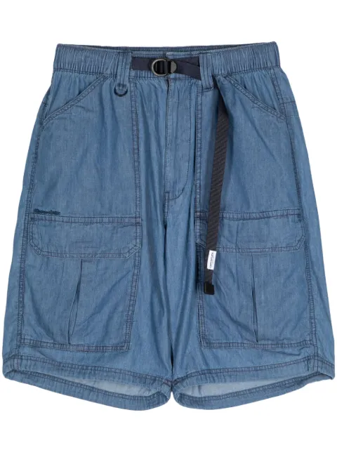 CHOCOOLATE logo-patch belted cargo shorts