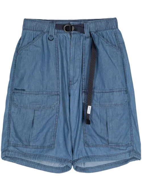 Short cargo ceinturé à patch logo - CHOCOOLATE - Modalova