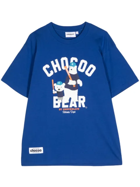 CHOCOOLATE Baseball Bears graphic-print cotton T-shirt