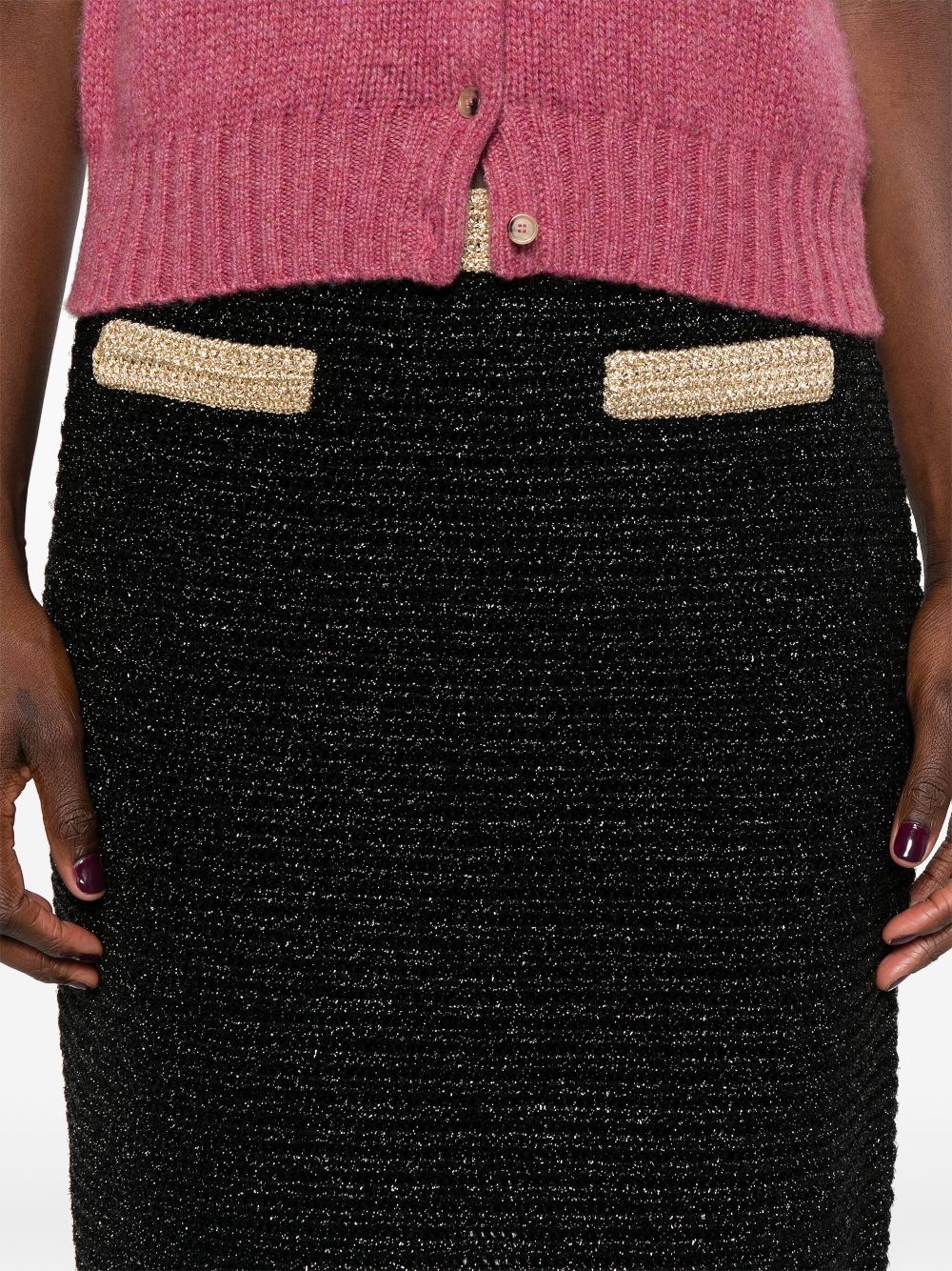 Miu Miu lame knitted miniskirt Women