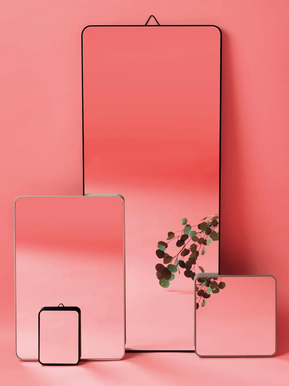 Extra Small View Wooden Wall Mirror (20cm X 15cm)
