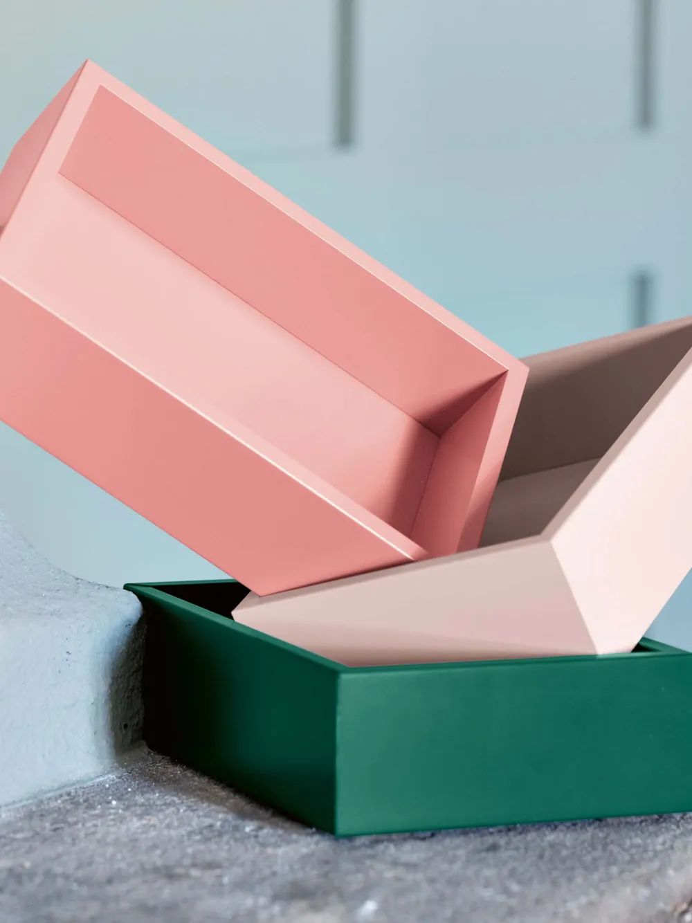 Schönbuch Small Tally Wooden Valet Tray (18.2cm X 12.3cm) In Pink