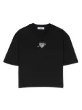 MSGM Kids crystal-embellished T-shirt - Black