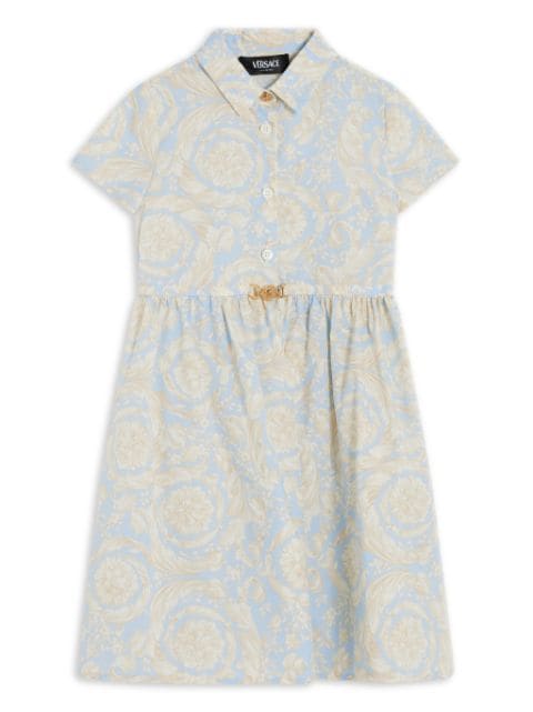 Versace Kids Barocco cotton shirtdress