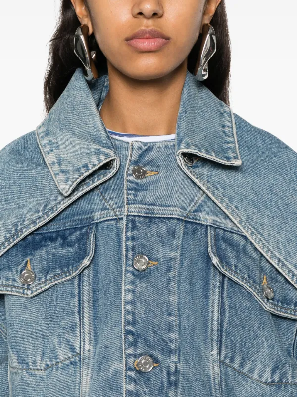 Jean Paul Gaultier detachable-panels Denim Jacket | Blue | FARFETCH HK