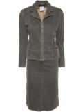 CHANEL Pre-Owned 2003 denim skirt suit - Grey