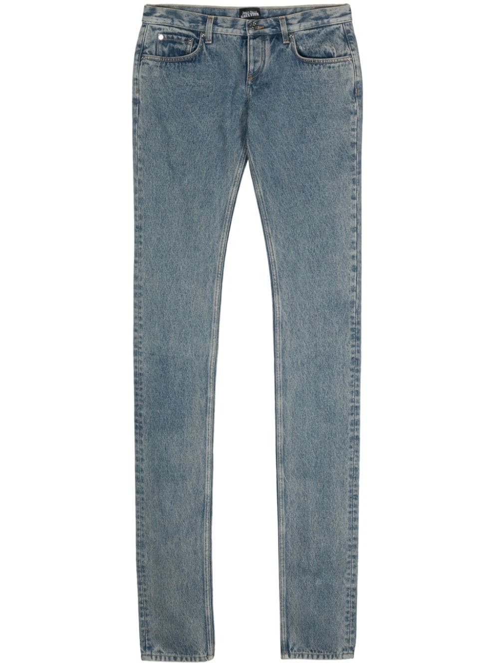 Jean Paul Gaultier low-rise straight jeans Blauw