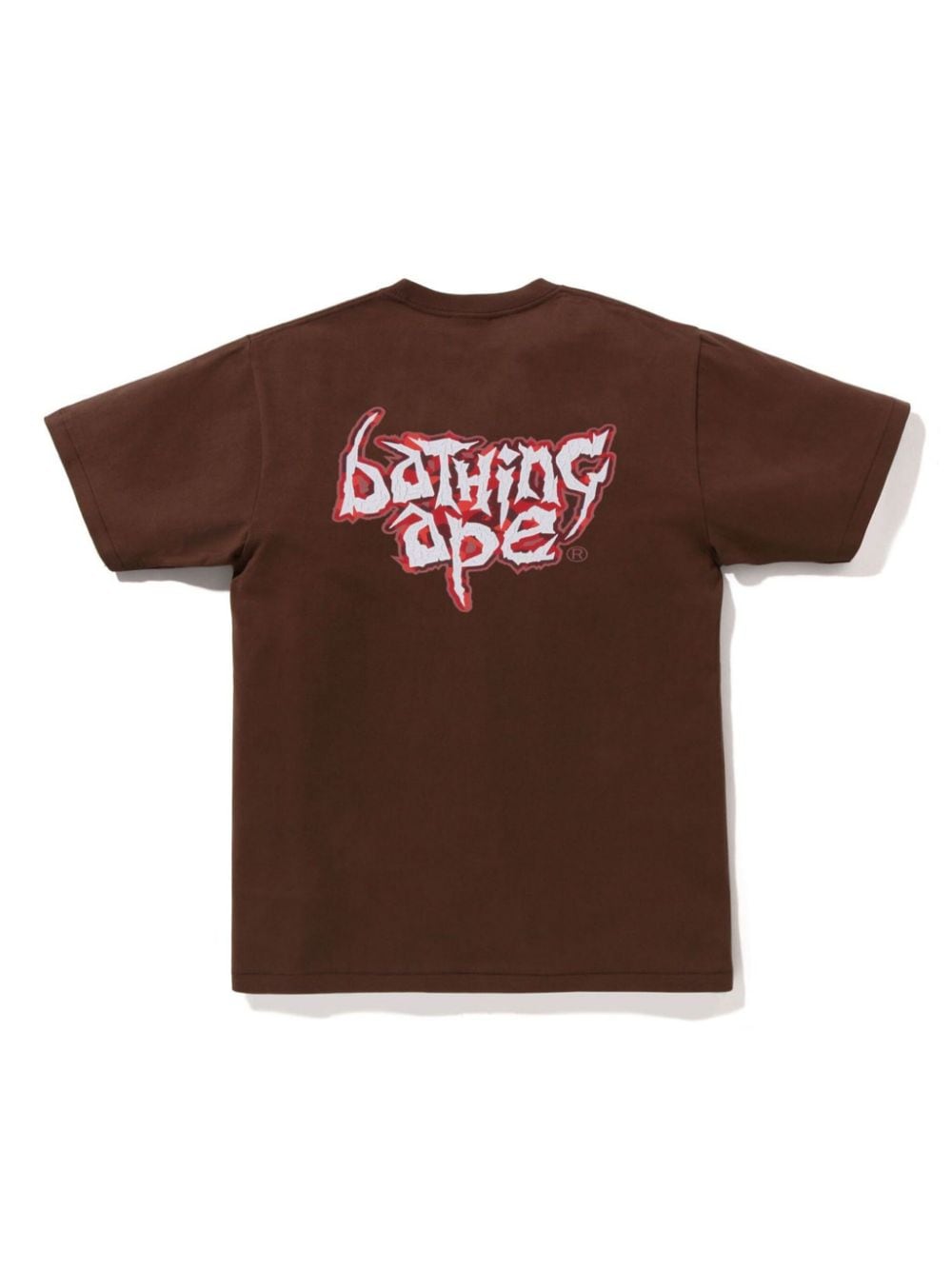 A BATHING APE logo-print cotton T-shirt - Bruin